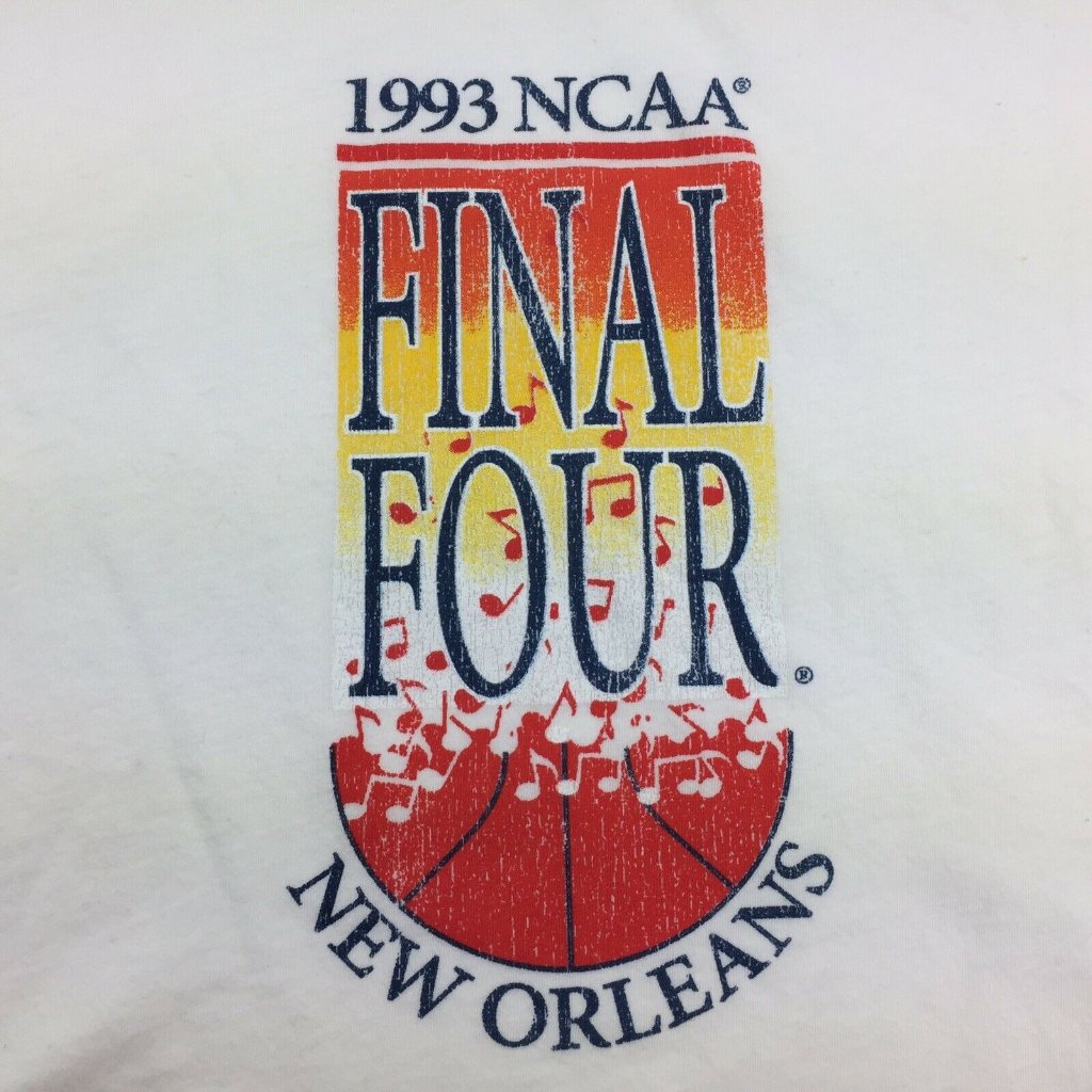 Retro Brand 1993 College Basketball Ncaa Tournament Final Four New Orleans Xl